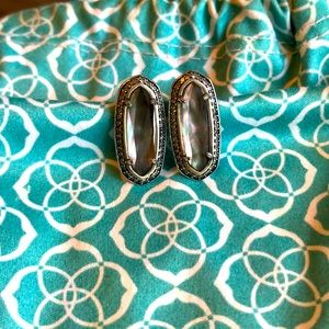 Kendra Scott Black Mother of Pearl Studs